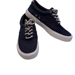 Sperry Top-Sider Striper Ii Cvo Americana Men's Sneakers Navy Blue Canvas Sz 7.5